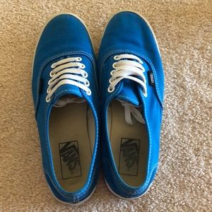 Blue Vans shoes
